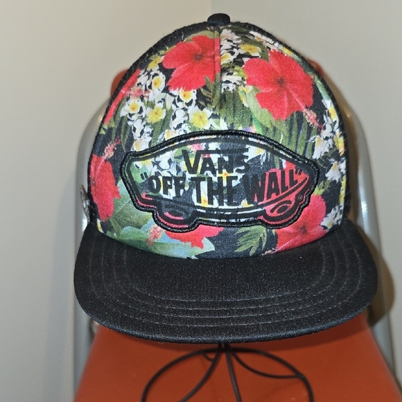 Vans Black and Red Floral Hat - Picture 3 of 7